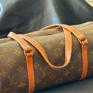Louis Vuitton Brown 30 Papillon Canvas Handbag Monogram